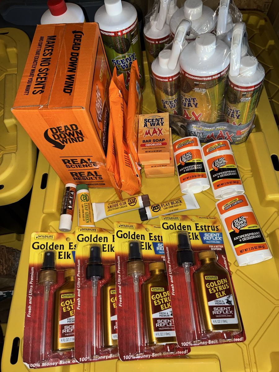 Dead Down Wind & Scent A Way Hunting Scent Control & Elk Attractant Lot