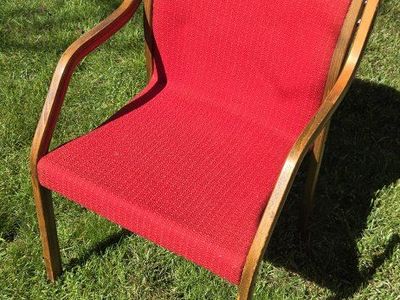 Vintage Weber State College Red Upholstered chair