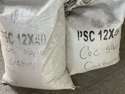 49 Lbs Of PSC Activated Coconut Shell Carbon Mesh Size 12x40