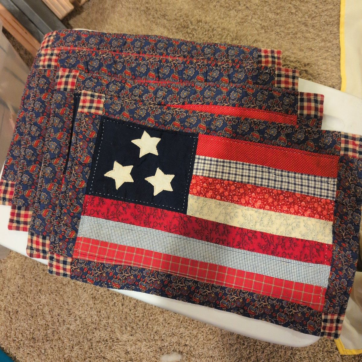 4 250 USA 4th of July placemats