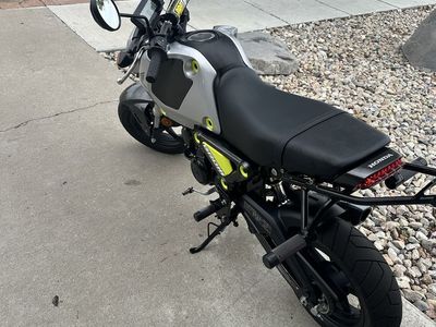 2023 Honda Grom 125cc Mini Motorcycle - Silver/Yellow, 1549 Miles