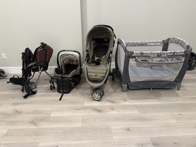 Stroller, Car Seat, Play Pen, Carrier.