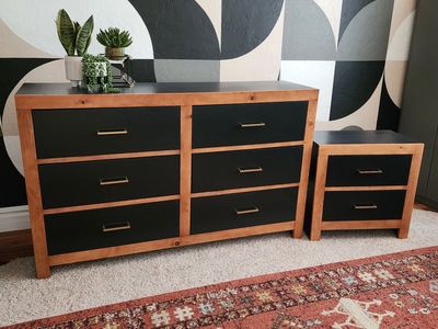 Amazing Black Modern Dresser Set