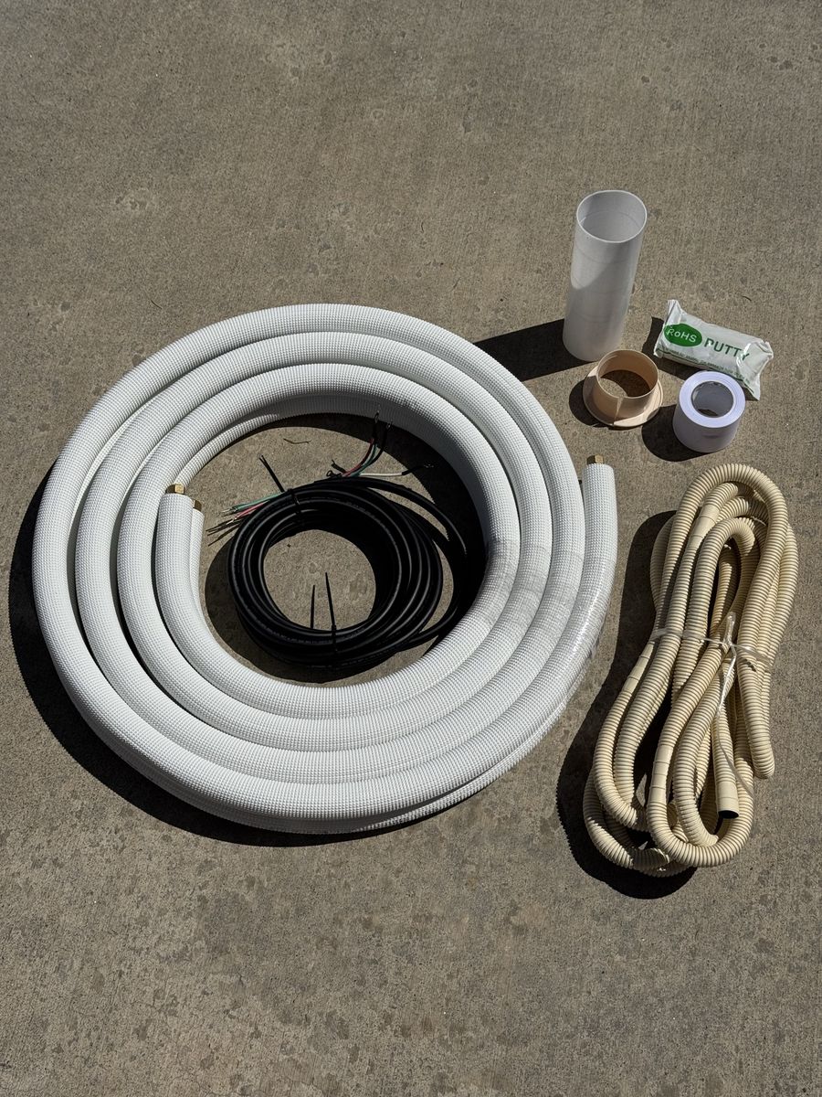 NEW MINI SPLIT AIR CONDITIONER / HEAT PUMP 16 FOOT LINE CONNECTION KIT