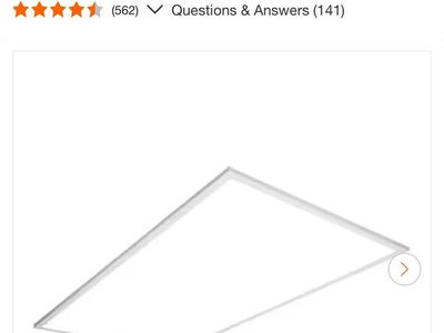 Metalux 2x4 ft. White Integrated LED Flat Panel Troffer Light Fixture, 4700 Lumens, 4000K Cool White
