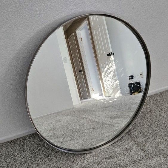 Round Silver Circle Stockholm Mirror