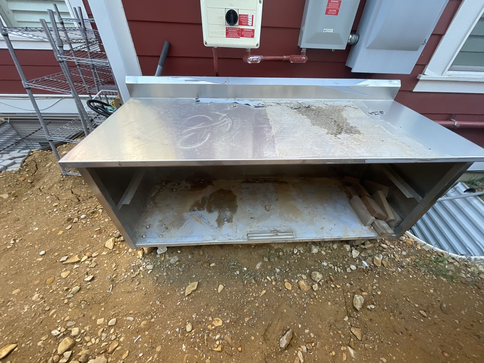 Stainless Steel Metal Car On Wheels