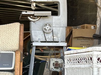 Vintage Bandsaw on Stand with Motor