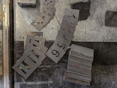 Welding practice cubes, coupons, and random metal cutoffs