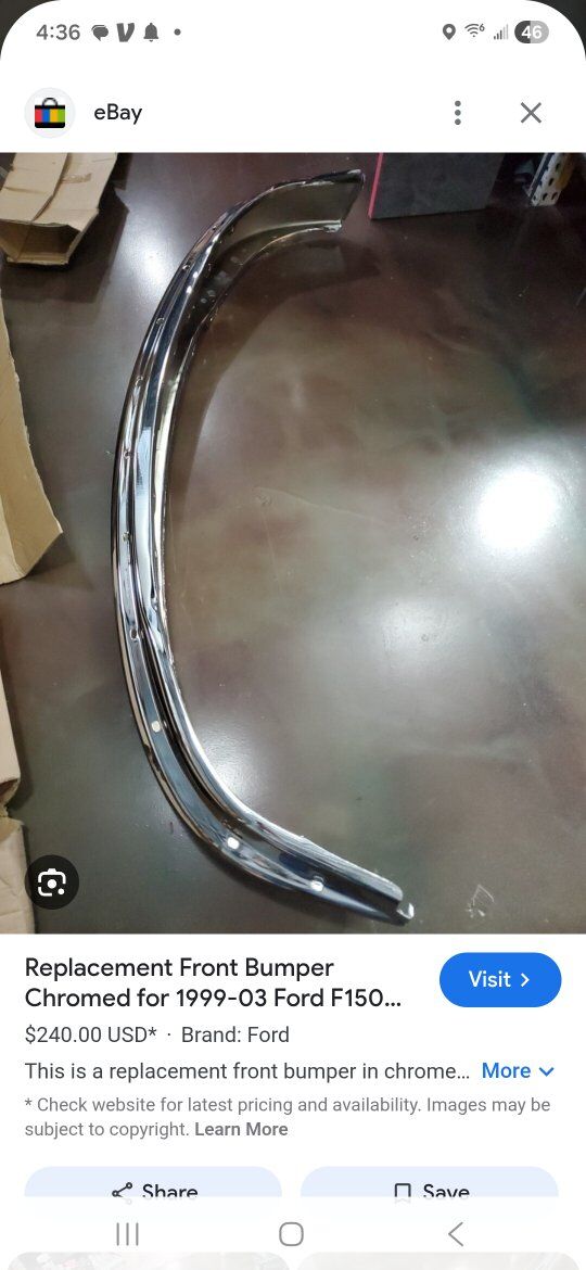 NEW Chrome front bumber