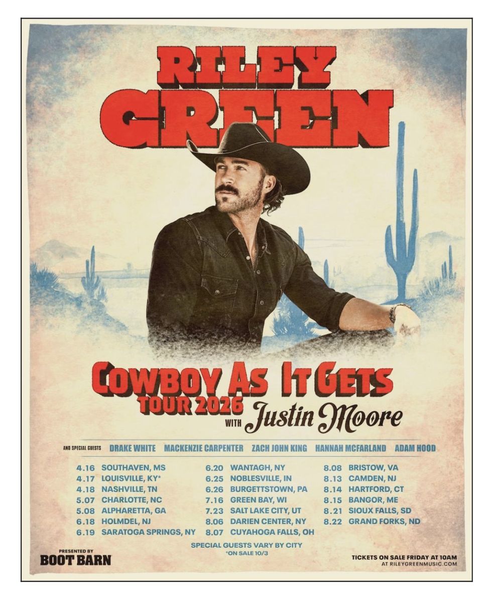 2 Riley Green: Cowboy As It Gets Tour