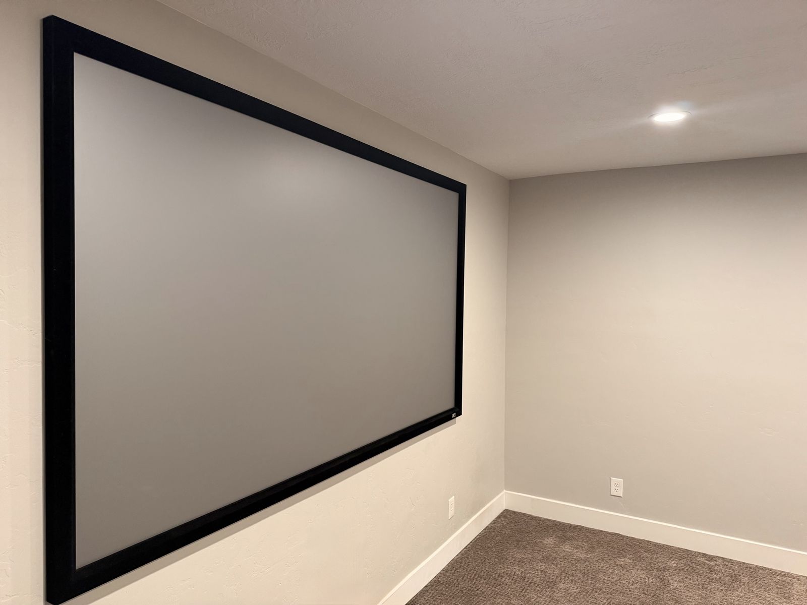 Elite Screens 115” CineGrey Fixed Frame Theater Screen