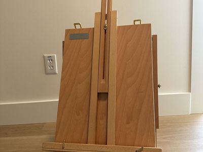 Wooden French Easel for Painting with Storage Compartments