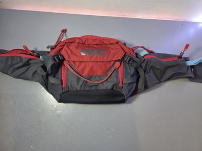 EVOC Hip Pack Pro Mountain Bike Waist Bag - Red / Gray
