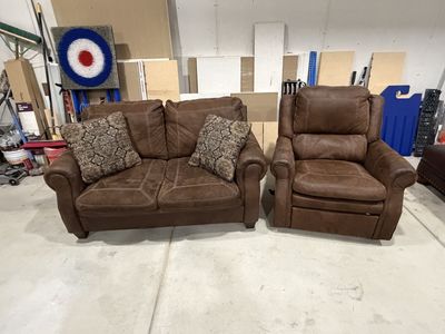 Love Seat And Reclining Chair