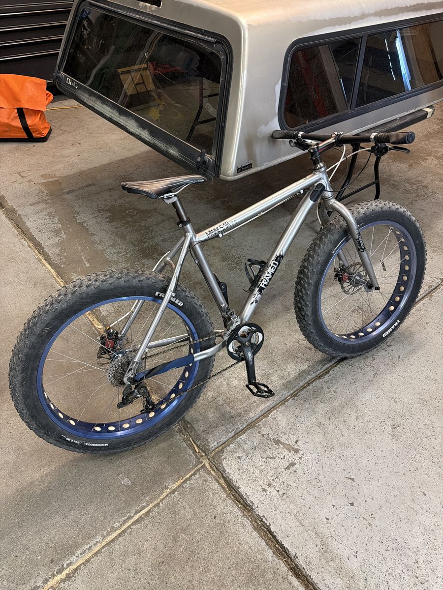Framed Minnesota 2.0 Fat Tire Bike - Silver/Blue - Ready to Ride