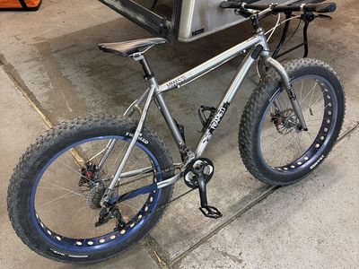 Framed Minnesota 2.0 Fat Tire Bike - Silver/Blue - Ready to Ride
