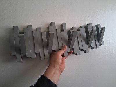 Fashion design wall mount clothes hanger rack