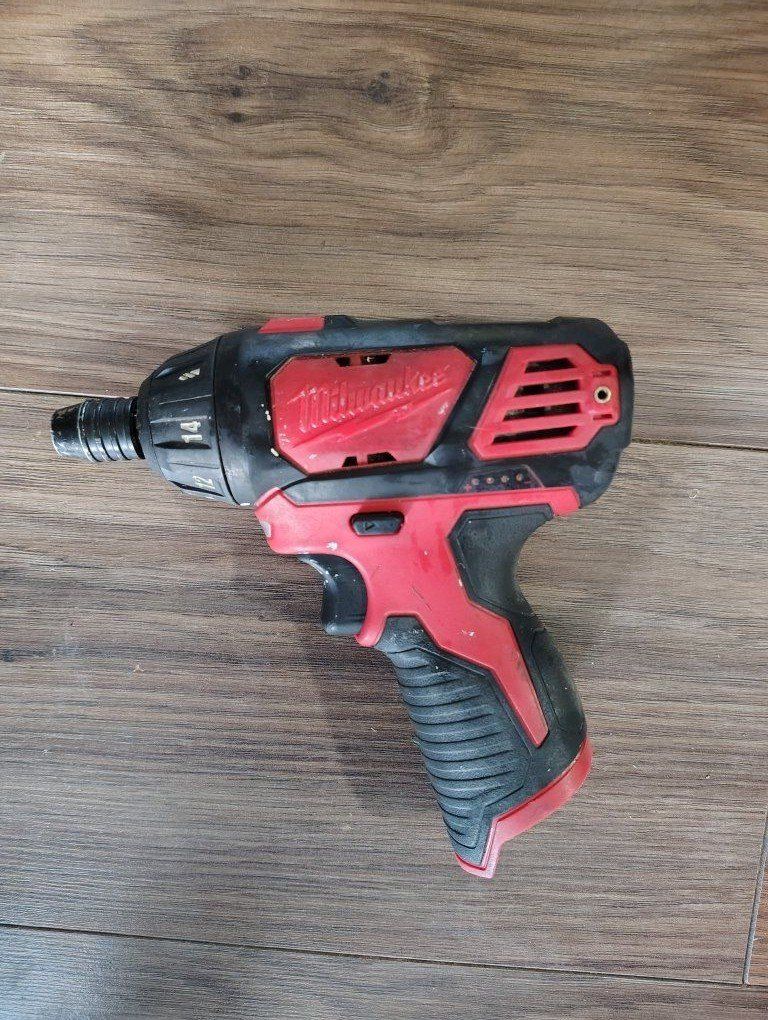 Milwaukee 2401-20 M12 Cordless 12V 1/4" Hex Screwdriver Driver Tool Only