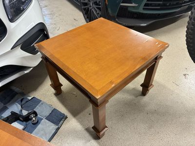 Square coffee table and matching square end table