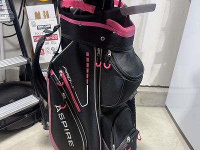 Aspire Pro-X Women's Right Hand Complete Golf Club Set with Cart Bag