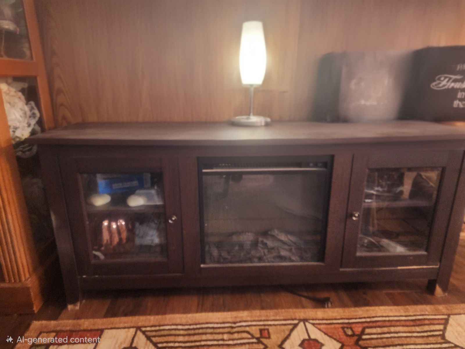 Fireplace TV stand