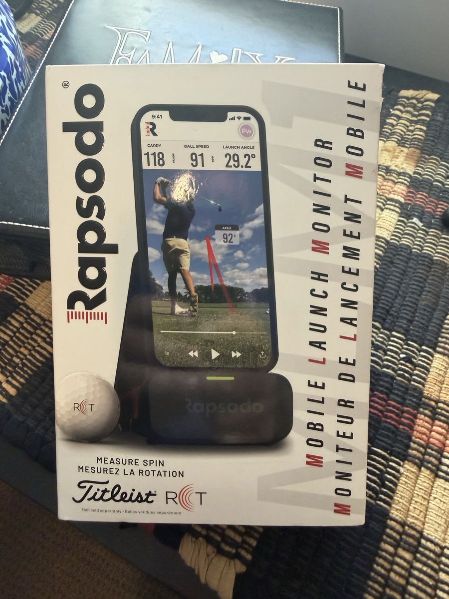 Rapsodo MLM1 Mobile Launch Monitor for Golf Swing Analysis - iOS Compatible