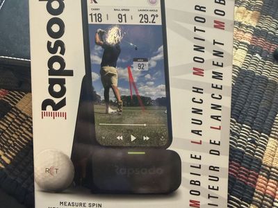 Rapsodo MLM1 Mobile Launch Monitor for Golf Swing Analysis - iOS Compatible