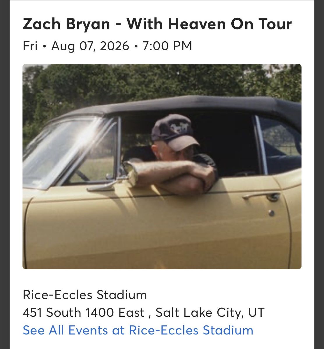 Zach Bryan Rice Eccles