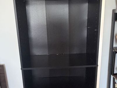5 Shelf Black Bookshelf