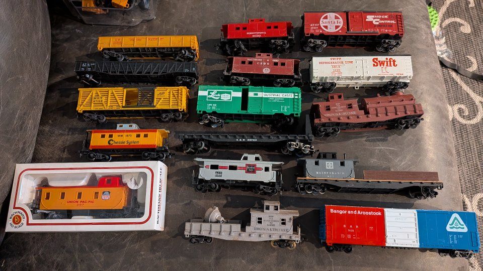 Vintage Assorted Model Train Cars - HO Scale - Large Lot