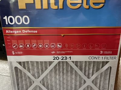 (4) New Filtrete 3-Month Furnace Filters, 20x23x1, MERV 11, MPR 1000