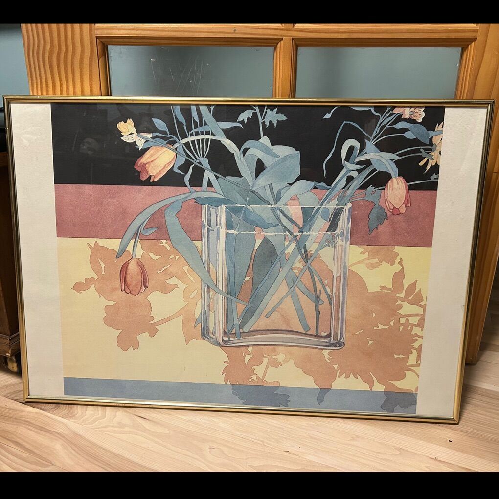 Vintage Print Metal Frame