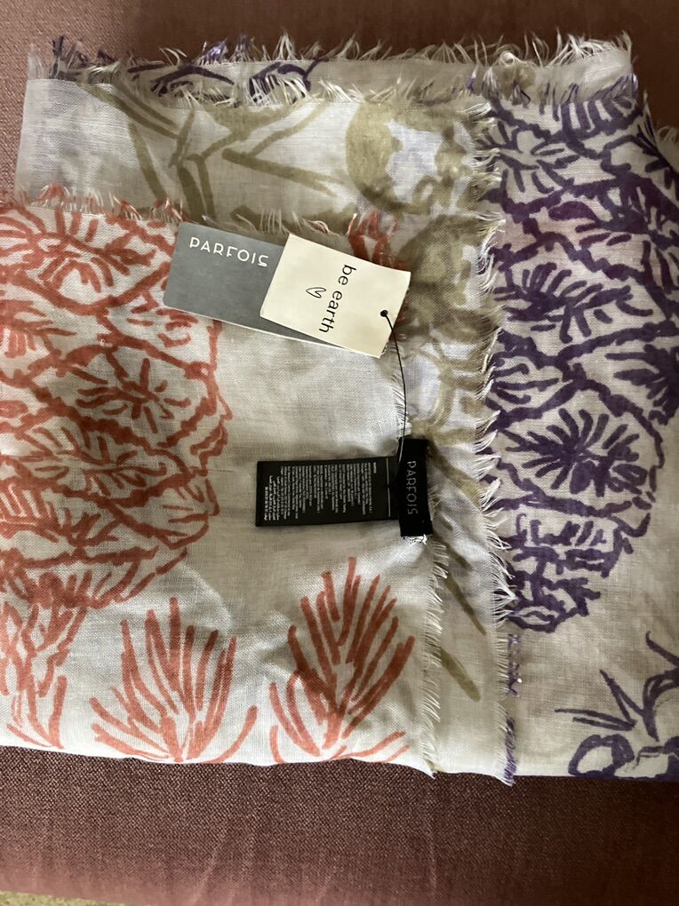 New Parfois Printed Scarf Be Earth Collection
