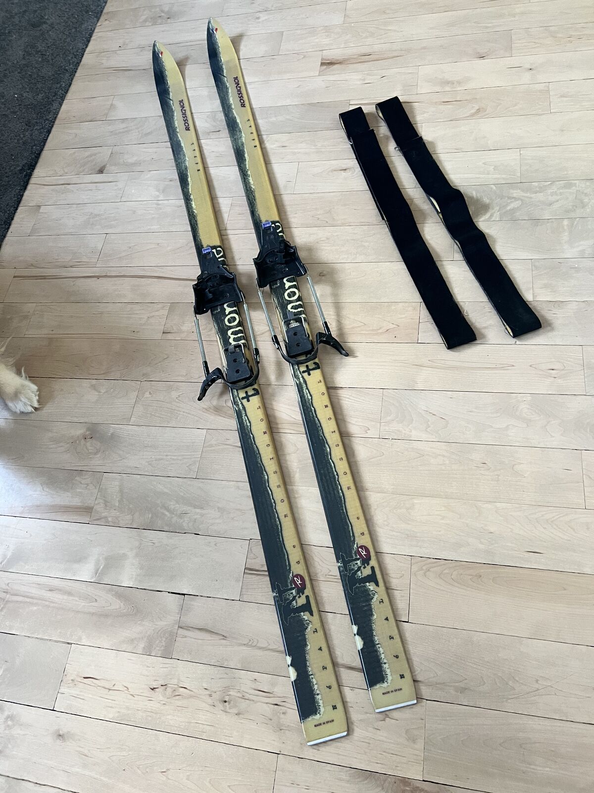 Backcountry  Rossignol Nepal skis Voile bindings with Full length skins