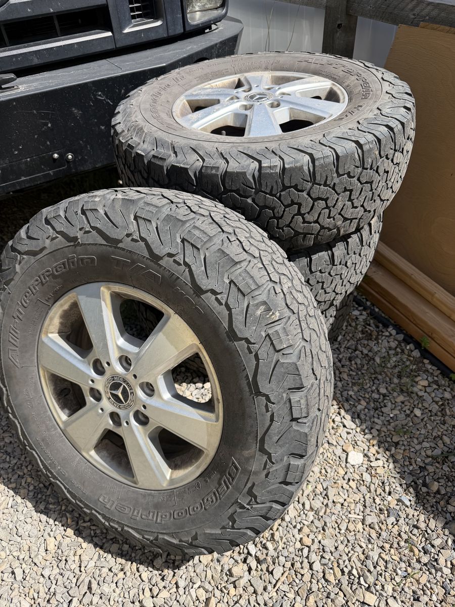 KO2 AT Tires-Full Set W/ Mercedes Alloy Wheels