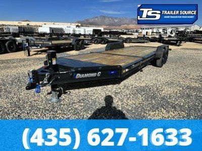 7x22 Diamond C HDT 207 Tilt Trailer - 15.5K GVWR - 14 Ply Tires