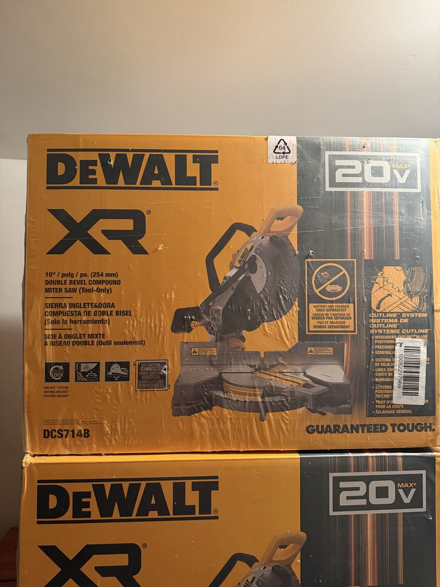 DEWALT DCS714B 20V/60V 10” Miter Saw – NEW IN BOX