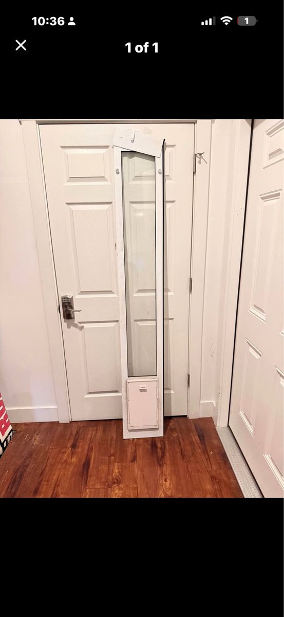 Sliding Glass Door Pet Insert with Built-in Pet Door