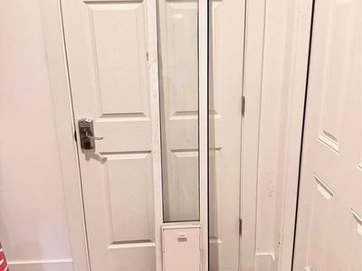 Sliding Glass Door Pet Insert with Built-in Pet Door