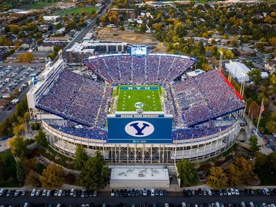 5 BYU vs Arizona Football Tickets - Section 129, Row 28 (North End Zone)
