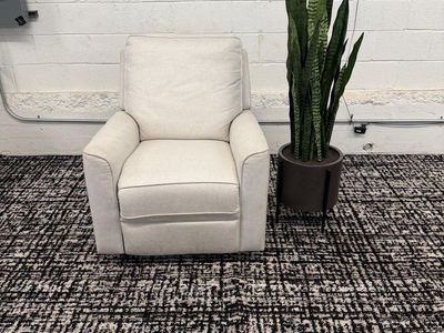 COSTCO PAXLEY FABRIC SWIVEL RECLINER ROCKING CHAIR!!