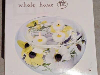 Double wall glass flower - floating candels