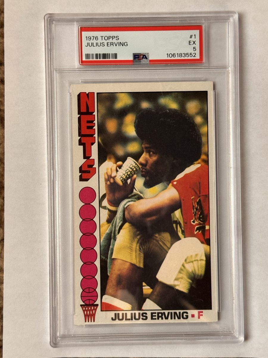 1976 Topps Julius Erving #1 PSA 5 Nets