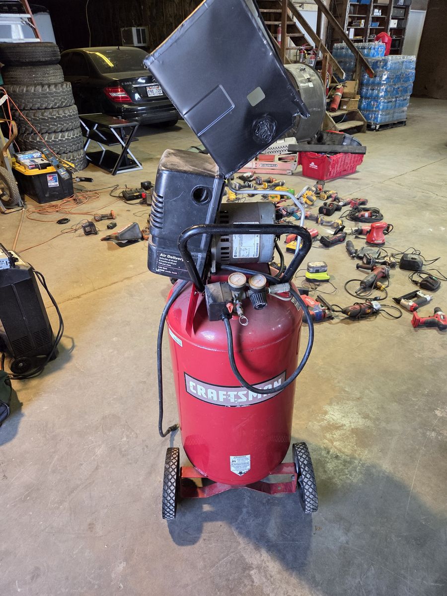 Craftsmen air compressor motor works but needs the air pump side replaced tank holds air
