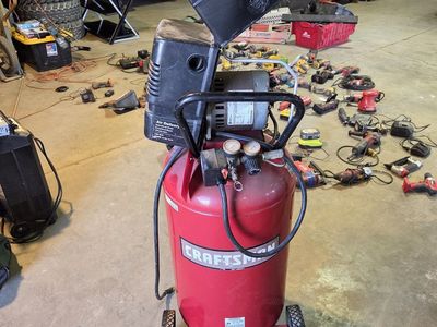 Craftsmen air compressor motor works but needs the air pump side replaced tank holds air