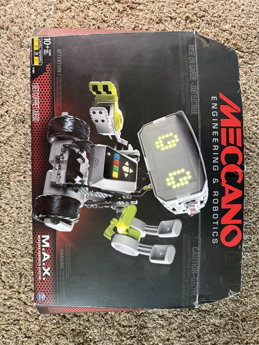 COMPLETE Meccano M.A.X. Robotic Interactive Toy, STEM, Engineering & Robotics Kit