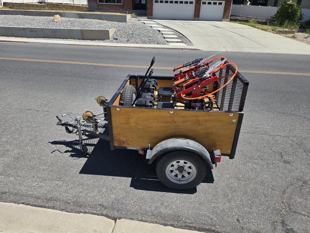Clay Target Throwers Mounted on Utility Carts with Trailer