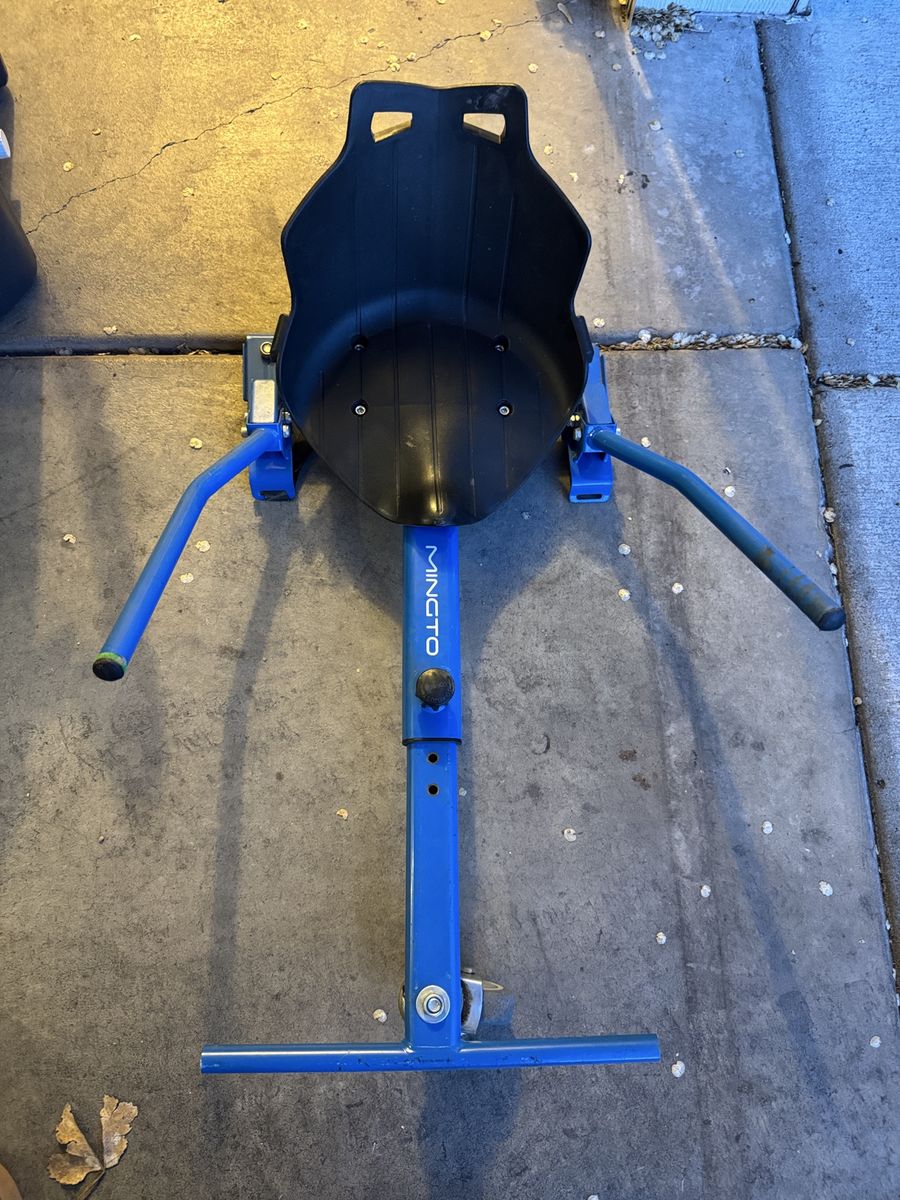 MINGTO Go-Kart Seat Attachment for Hoverboard - Blue, Adjustable, Kids & Adults