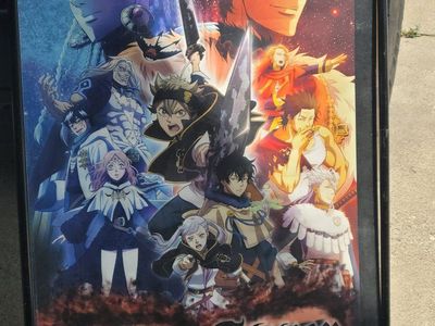 Black Clover Anime Framed Poster Wall Art Decor